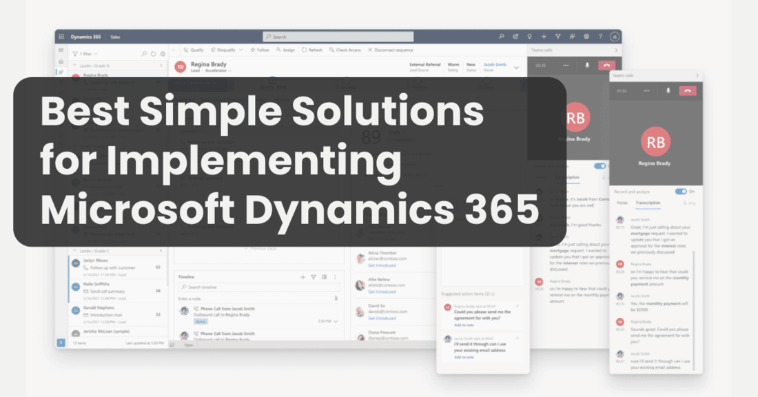 basic of Implementing Microsoft Dynamics 365